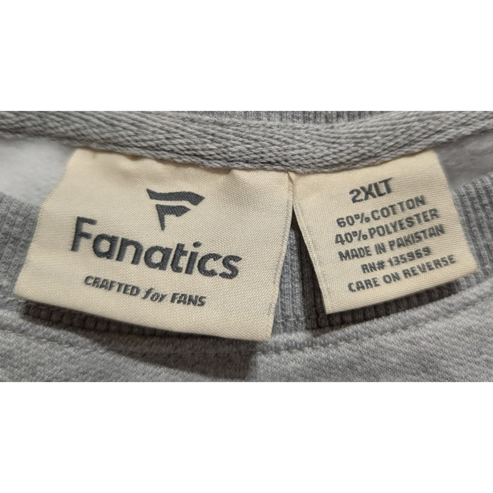 San Francisco 49ers Sweatshirt sz 2XLT big tall gray Fanatics NFL 0876 - Picture 3 of 4